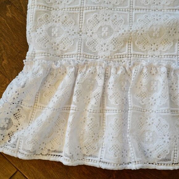Kate Spade Eyelet Lace Shift Dress Spice Things Up Mini White Flutter Sz 14 NWT - Picture 7 of 10